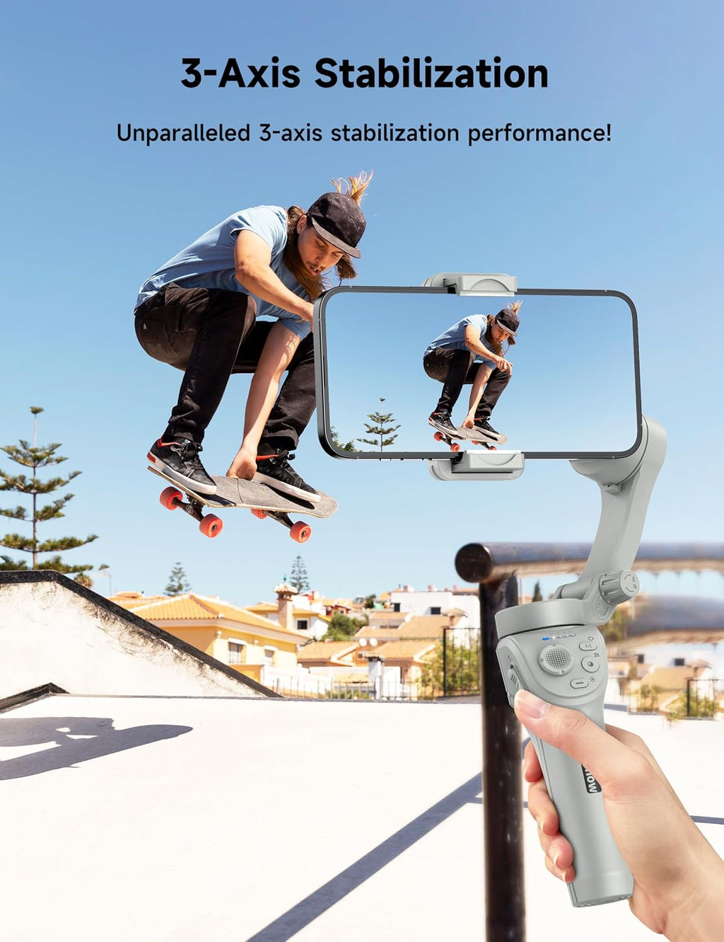Gimbal Stabilizer for Smartphones, 3-Axis Phone Gimbal,