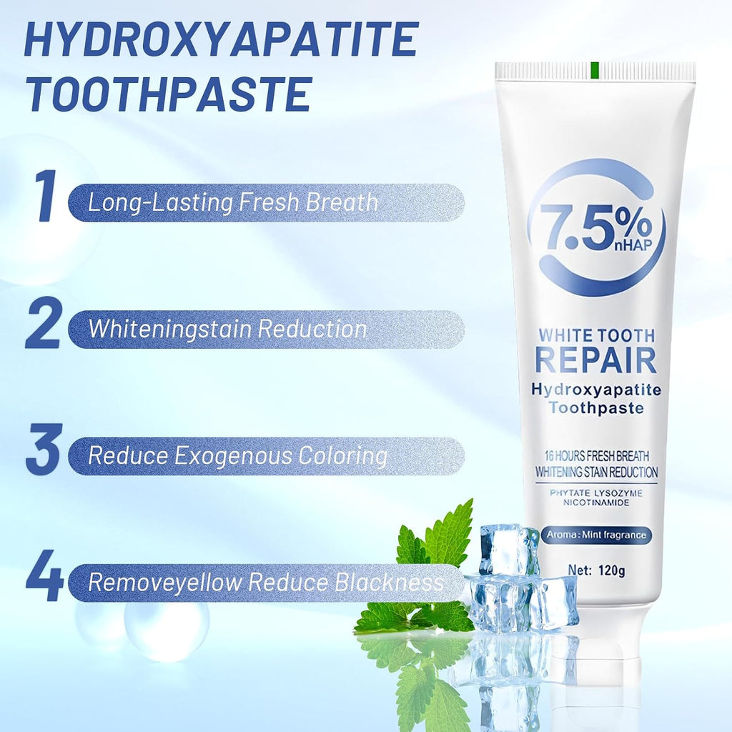 4pcs Nano Hydroxyapatite Toothpaste, Free Formula 16.92 Oz